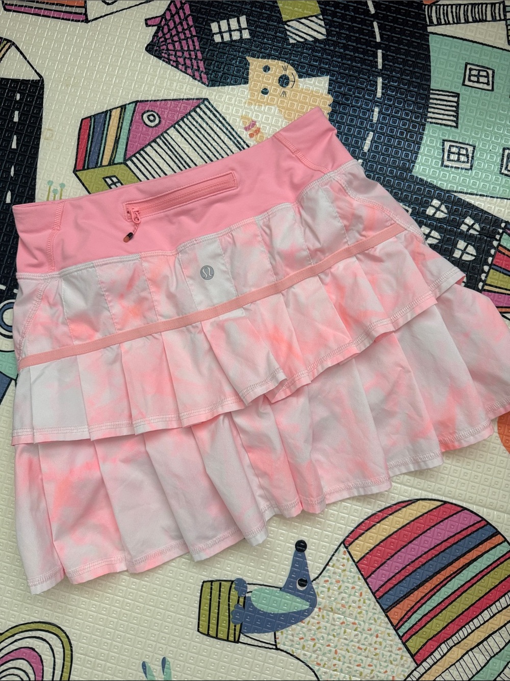 Lululemon Pink Tie-Dye Athletic Skort
